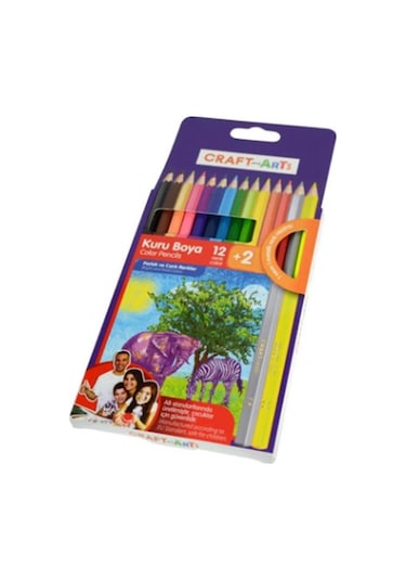 Craft And Arts 12+2'li İnce Kuru Kalem Boya Seti