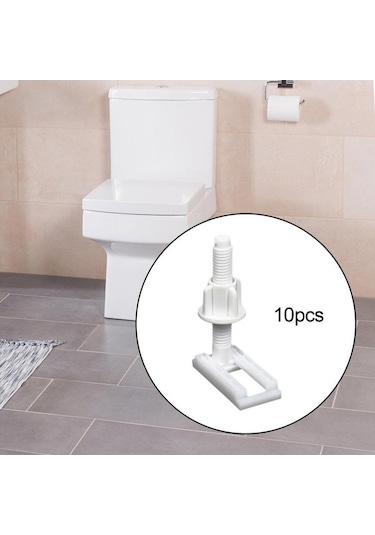 Trendooze 10 Adet Klozet Menteşe Cıvata Montaj Vidaları, Beyaz, Özel Tasarım Beyaz