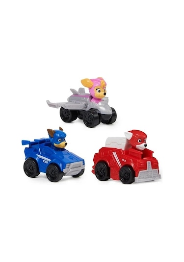 Paw Patrol Pup Squad 3'lü Mini Figür Araçlı Seti