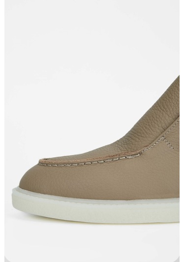 Tamer Tanca Kadın Hakiki Deri Bej Casual Bot 902 2850 Bn Bot Sk23/24 Vızon Fltr Vizon