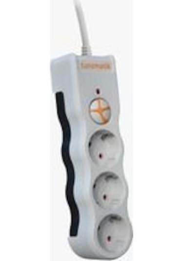 Tuncmatik Power 3-surge Protec.plug-1050 Joulwhıte 3lü 1.5 Mt. Kablolu Beyaz 1.5 M