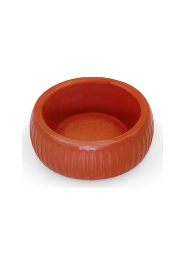 Büro Ev Evcil Hayvanı İçin Organik K,remit Renk Seramik Kedi Köpek Mama Kabı