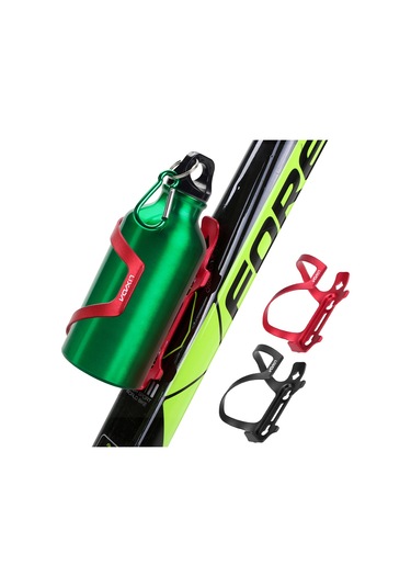 Lixada Hafif Bisiklet Şişe Tutucu Alaşım Mtb Su Şişesi Y12001b Siyah Siyah