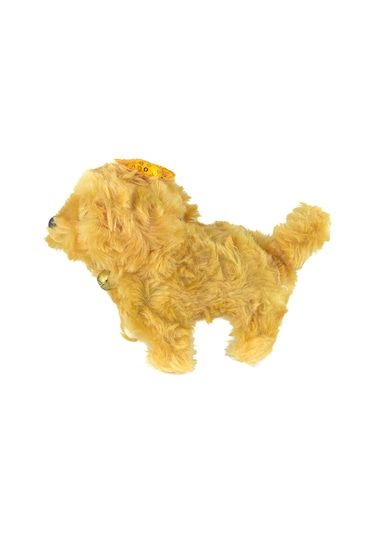 Oyuncak Pelüş Köpek Sevimli Köpek Sesli Hareketli Sarı