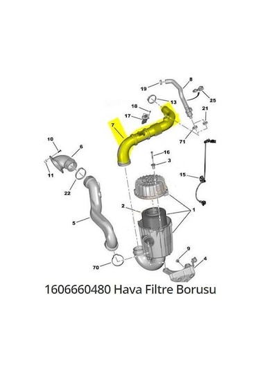 Hava Filtre Hortumu Boxer Iıı-jumper Iıı 2.2hdı Euro5 2013- 1606660480