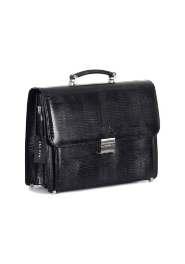 Deri Siyah Klasik Evrak Çantası 290 10-127514 Siyah