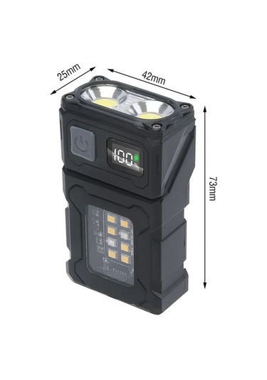 Dancemonkey Lumit 180 Dön. El Feneri, Çok Renkli, Kullanışlı Işıklı Fener Çok Renkli