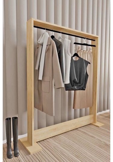 Decormet Salvitor Elbise Askısı Safir Meşe Safirmeşe