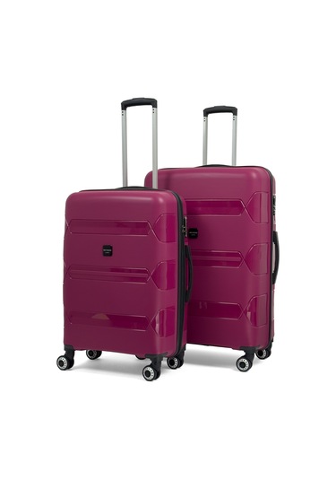 Lucas Polipropilen Kırılmaz Valiz, Orta Boy&büyük Boy Bordo
