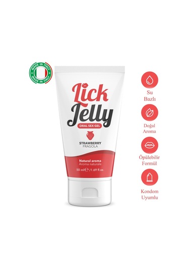 İntimateline Lick Jelly Natural Çilek Aromalı 50 Ml Oral Jel