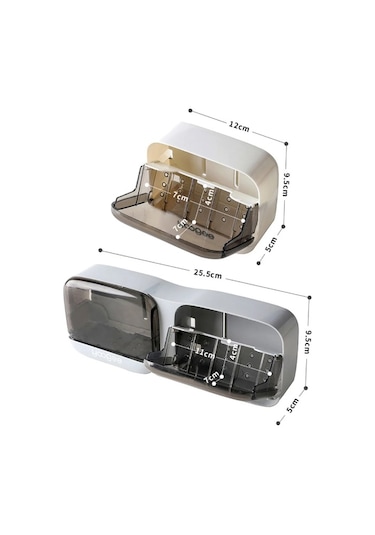 Büro Ev Ofis Banyo Mutfak Düzeni İçin İkili Kapaklı Sabunluk Diğer