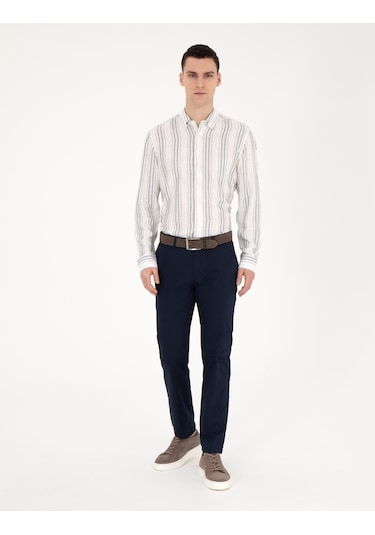 Pierre Cardin Erkek Lacivert Pantolon Kanvas-chino 50288510-vr033 Lacivert