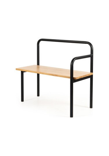 U Bench Meşe Siyah