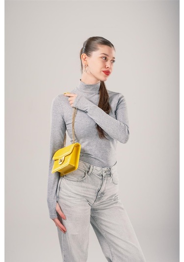 Ççs Kadın 17791 Omuz Ve El Çantası Sarı