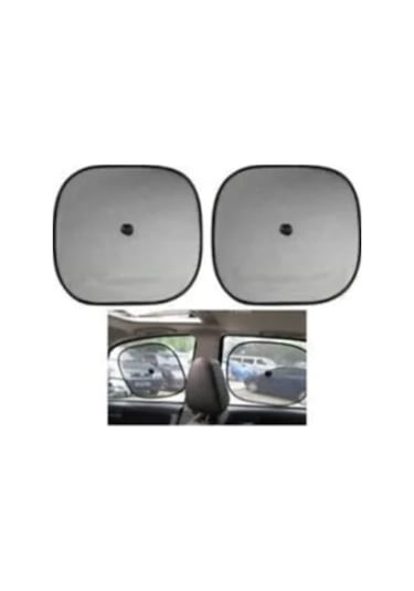 Autokit Oto Araç Araba Yan Cam Perdesi Vantuzlu Düz Üniversal 2li Set Fa1-650