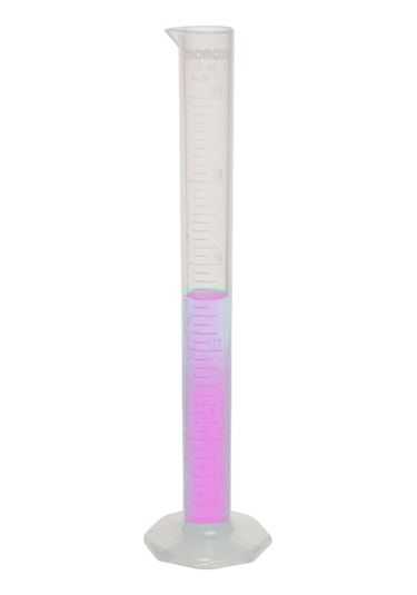 Plastik Mezür 25 Ml - Uzun Form - Kabartma Skala