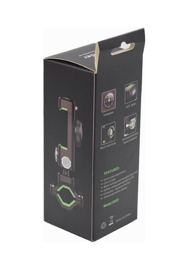 Cbtx Q003 Bisiklet Kilitli 360° Dönen Cep Telefonu Tutucu Siyah