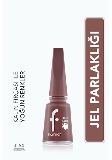 Flormar Jel Görünümlü Parlak Oje (kahve) - Jelly Look Nail Enamel - Jl54 Terracotta - 8690604568864