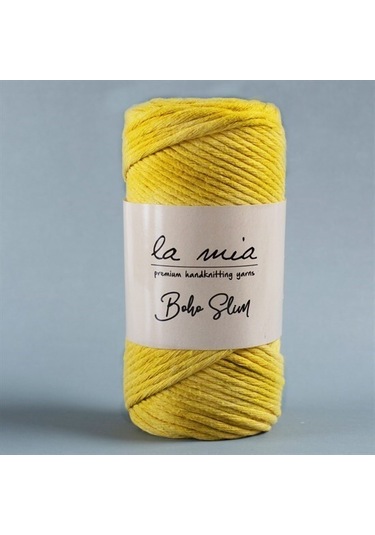 La Mia Boho Slim Sarı El Örgü İpi -l003 - 34195
