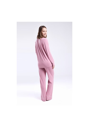 Pierre Cardin Kadın Pembe Gömlek Pijama Pembe