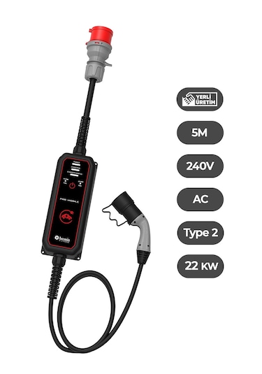 Bemis 11 - 22 Kw Pro Mobil Araç Şarj Aleti 5 M Bev-2331-0001