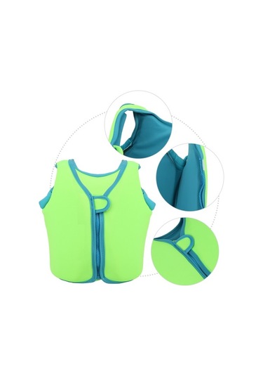 Çocuk Neopren Kayak Gömleği Yüzdürme Yeşil