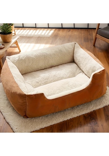 Honeybeeshop Rahat Evcil Hayvan Yatağı Pembe Kare Yuva Yüksek Kalite Xxl Boy 80x60cm Küçük Orta Boy Köpekler İçin Tüm Mevsimler