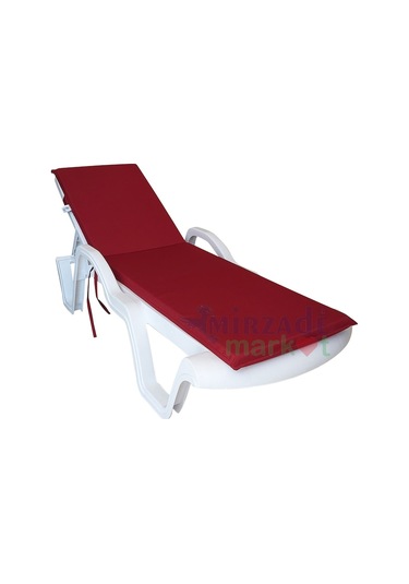 Mirzademarket Şezlong Minderi Standart Su Geçirmez Malzeme-Bordo