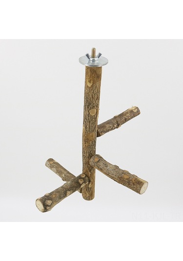 Gajeena Kuş Kafesi Aksesuarı: Doğal Biber Ağacı Kuş Konaklama Çubuğu, Tırnak Ve Diş Taşlama Oyuncaklı Kuş Perçesi