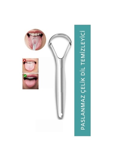 Paslanmaz Çelik Dil Temizleyici Çok Renkli