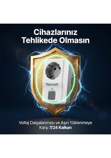 Dotvolt 1070321 Surge 1'li Akım Koruma Prizi-1050j 0