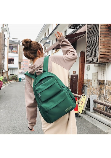 Neevoyu Yeşil Kadın Çanta 2022 Yeni Model: Çift Cep Geniş Kapasiteli, Dayanıklı Kumaş, Öğrenci Ve Spor Stili Sırt Çantası Çok Renkli Neevoyu Yeşil Kadın Çanta 2022 Yeni Model: Çift Cep Geniş Kapasiteli, Dayanıklı Kumaş, Öğrenci Ve Spor Stili Sırt Çantası Çok Renkli