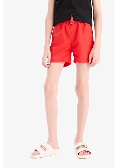 DeFacto Erkek Çocuk Basic Düz Deniz Şortu B7494A825HSRD227