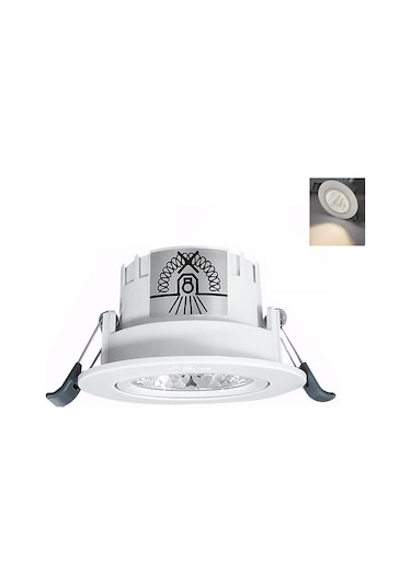 Ximistore9 Gömülü Led Derin Gölgeli Spot Işığı - 6w 4000k 75mm Açık, 45 Ayarlanabilir Açı, Göz Koruyucu Yumuşak Işık Sıcak Beyaz