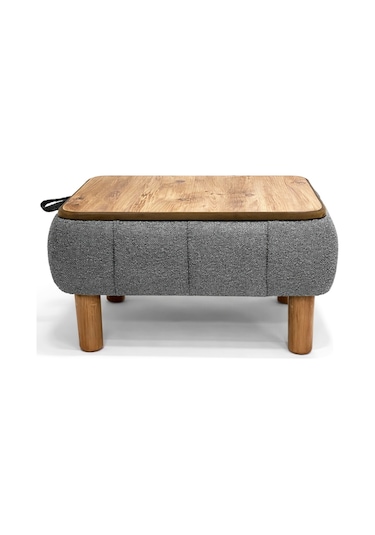 Ester Sandıklı Mekanizmalı Orta Sehpa/bench, Gri