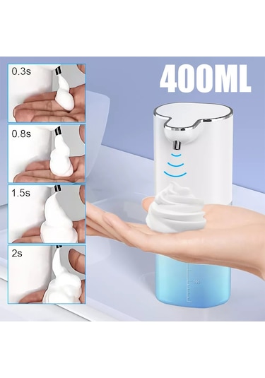 Otomatik Sabunluk Fotoselli Sensör Köpük Şarj Ayarlanabilir Beyaz