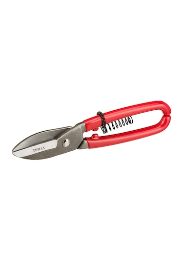 Tomax Yaylı Tenekeci Makası - 250 Mm, Pvc İzoleli