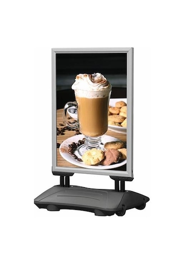 Windpro Yaylı Tekerlekli Kaldırım Panosu Reklam Dubası-B1 (70Cmx100Cm)