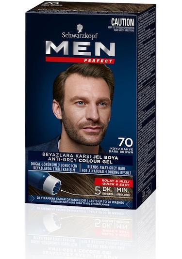Schwarzkopf Men Perfect Saç Boyası 70 - Koyu Kahve X 2 Adet