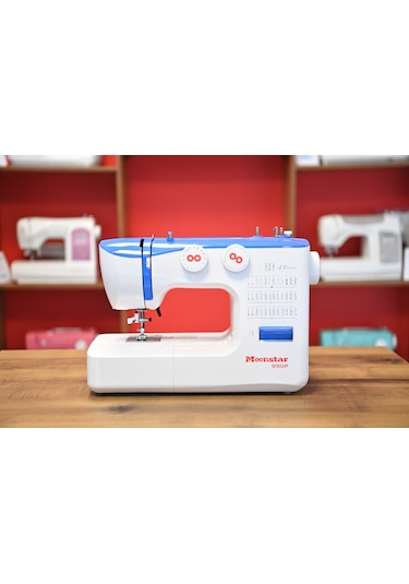 Moonstar Ev Tipi Düz Dikiş Makinesi 36 Desenli 990p Mavi