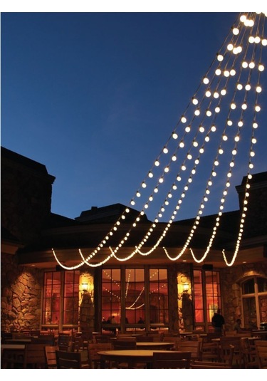 10 Metre 20 Duylu 9w Led Ampullü Zincir Bahçe Aydınlatma