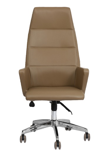 Hunt Mobilya Vaga Krem Deri Ofis Yönetici Koltuğu Kahverengi
