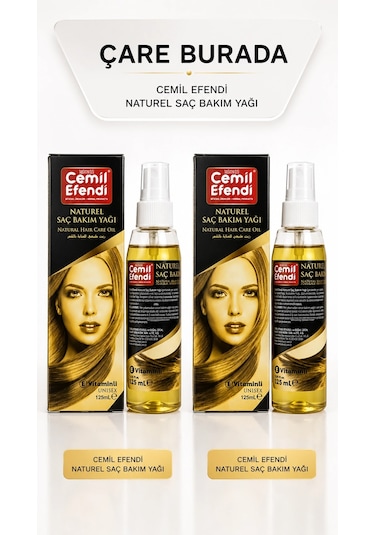 Cemil Efendi E Vitaminli Saç Bakım Yağı 2 x 125 ML