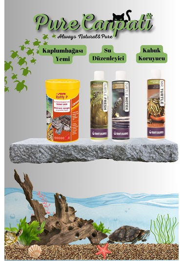 Purecanpati Raffy P Nature Yem Ve Kaplumbağa Bakım Seti