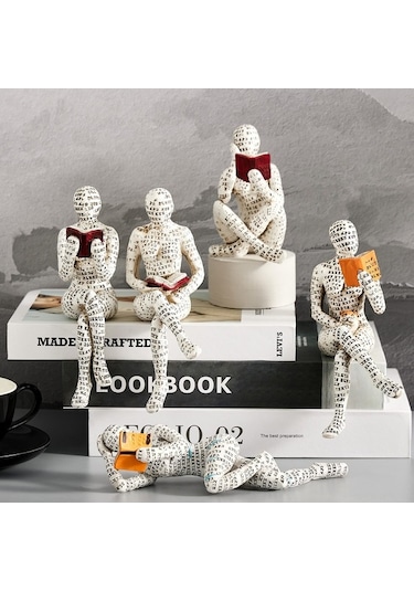 Fortunelane Kadın Okuyucu Heykeli - Ev Dekorasyonu Sanatı, Reçine Ve Kutuplastik, Ev İçi Zenginleştirici, W310-02