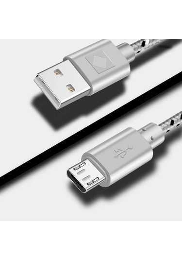 Maerknon60w Hızlı Şarj Mikro Usb Kablo Xiaomi Redmi Samsung Uyumlu S6 S7 İçinblack2m