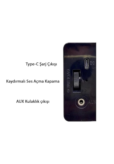 Meir M-568BT Bluetooth Hoparlör Şarjlı Fm Mini Cep Radyosu