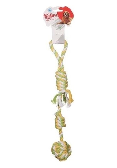 Natura PTH-017 Düğüm Toplu Çekme Halat Köpek Oyuncağı 43 CM