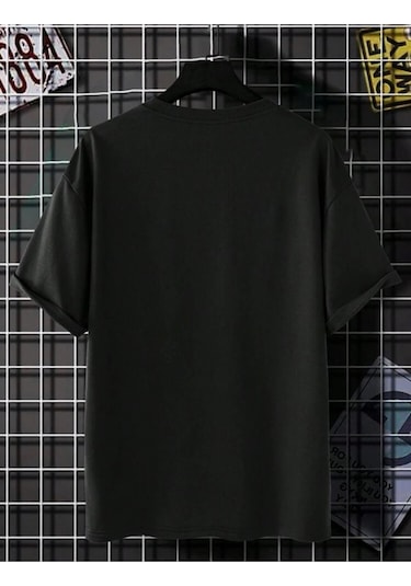 Oversize Kalıp %100 Pamuk Tshırt Wonderful SIYAH