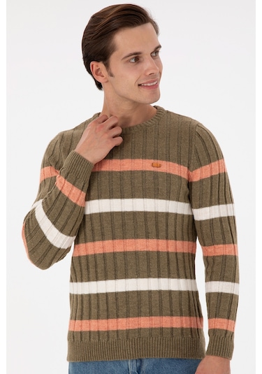 U.s. Polo Assn. Erkek Haki Kazak /triko 50293109-vr027 Haki